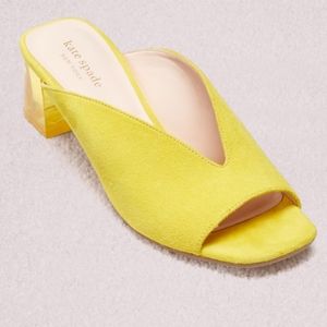 Kate Spade Caila Vibrant Yellow Mule Clog Sandle